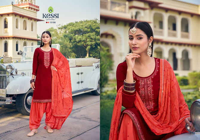 Patiala House Vol 101 By Kessi Jam Silk Cotton Punjabi Dress Material Wholesale Shop In Surat
